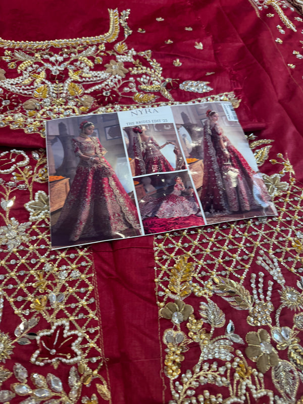 Nayra red bridal chiffon collection