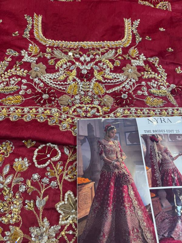 Nayra red bridal chiffon collection