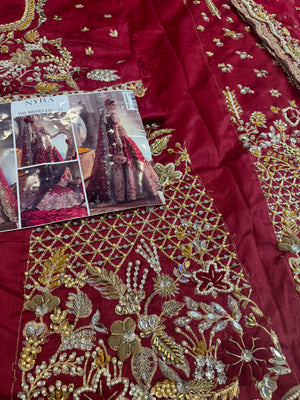 Nayra red bridal chiffon collection