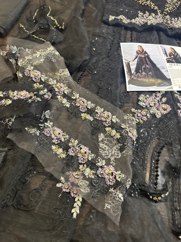 Maria b black Mbroided collection 2025
