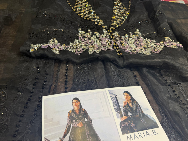 Maria b black Mbroided collection 2025