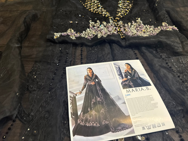 Maria b black Mbroided collection 2025