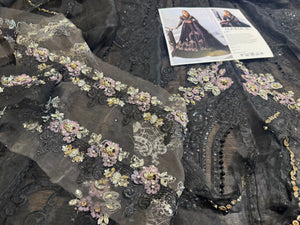 Maria b black Mbroided collection 2025