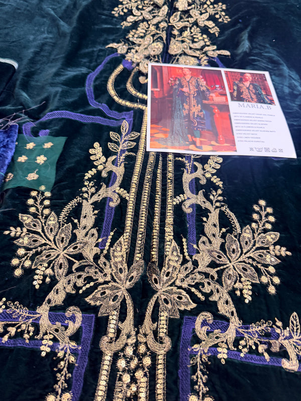 Maria B green velvet collection