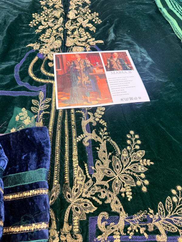 Maria B green velvet collection