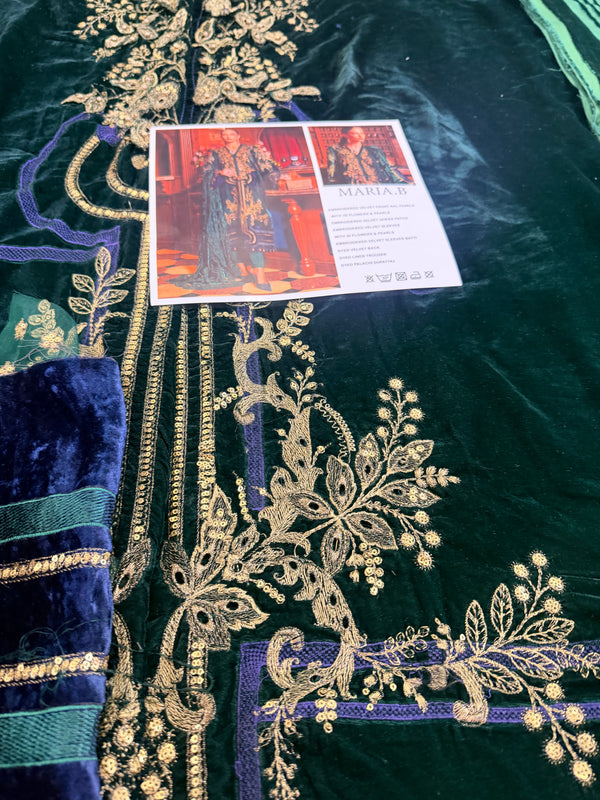 Maria B green velvet collection