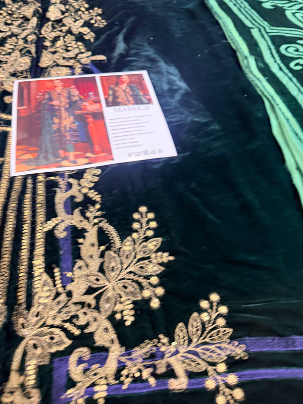 Maria B green velvet collection