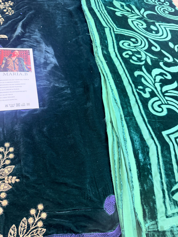Maria B green velvet collection