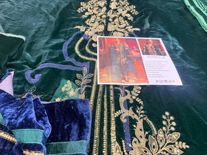 Maria B green velvet collection