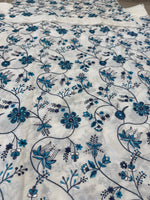 Faiza Saqlain sky white lawn 2026