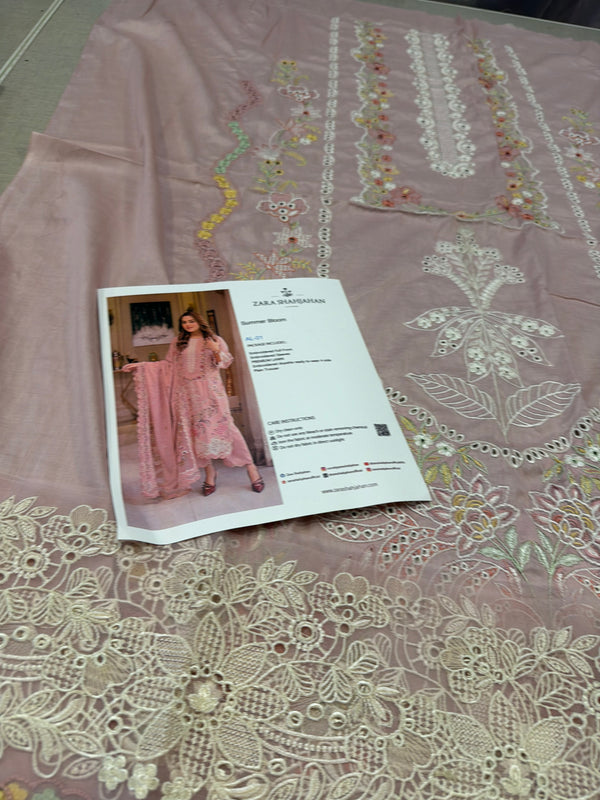 Zara Shahjahan pink lawn 2026