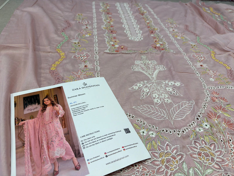 Zara Shahjahan pink lawn 2026