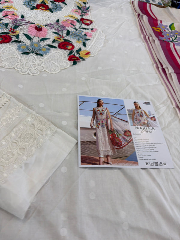 Maria B white multi lawn 2026