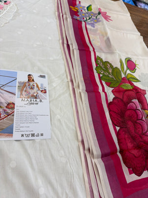 Maria B white multi lawn 2026