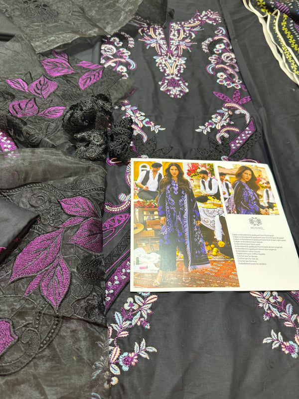 Mushq black purple lawn ft. Sonam Bajwa