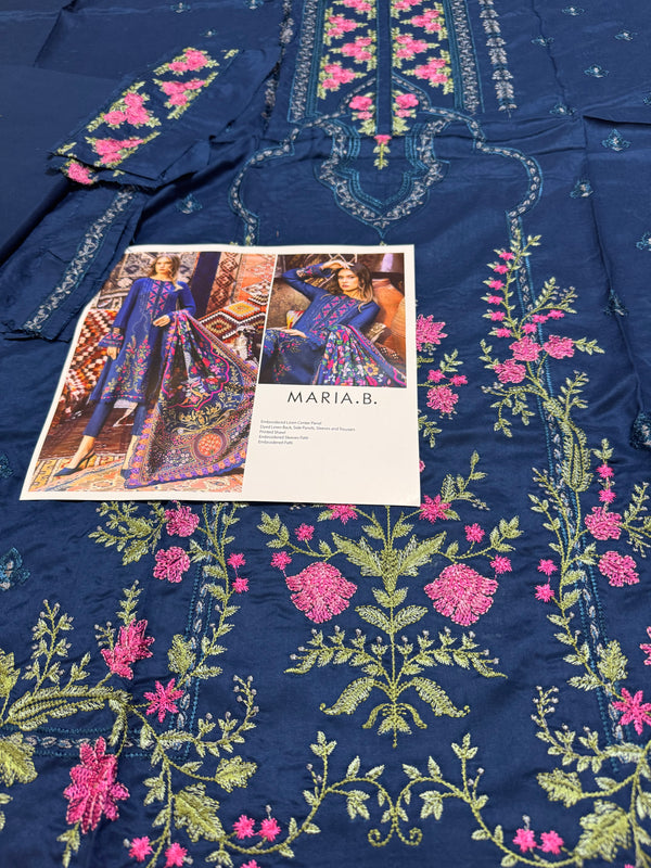 Maria b mprint blue winter collection