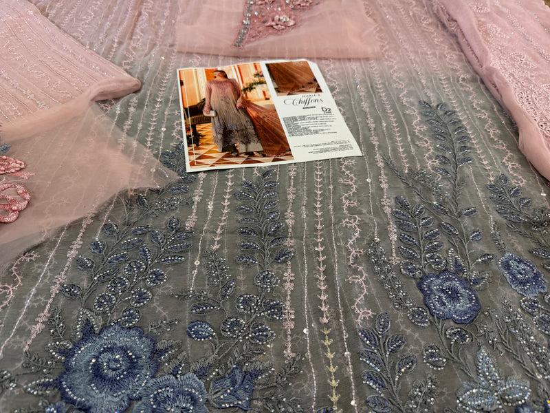 Maria b double tone chiffon wedding edition