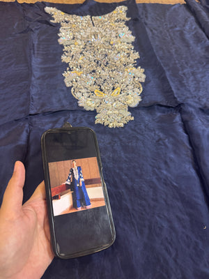 Hussain rehar blue wedding edition