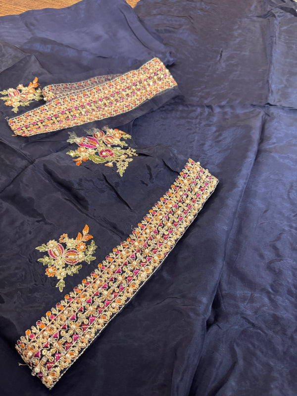 Hussain rehar blue wedding edition