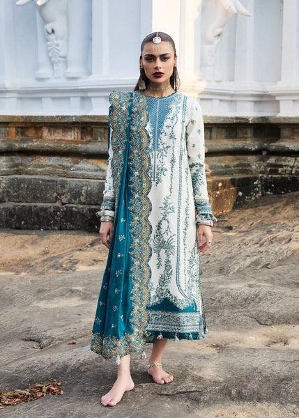 Hussain Rehar white multi edition lawn 2025
