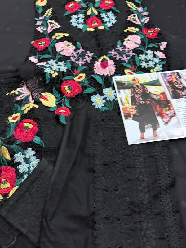 Maria B black multi lawn 2026