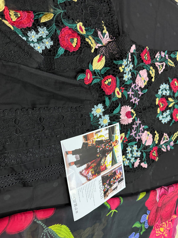 Maria B black multi lawn 2026
