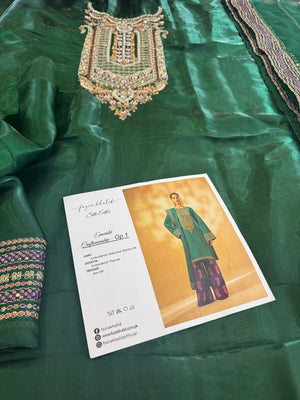 Fozia khalid green purple wedding edition