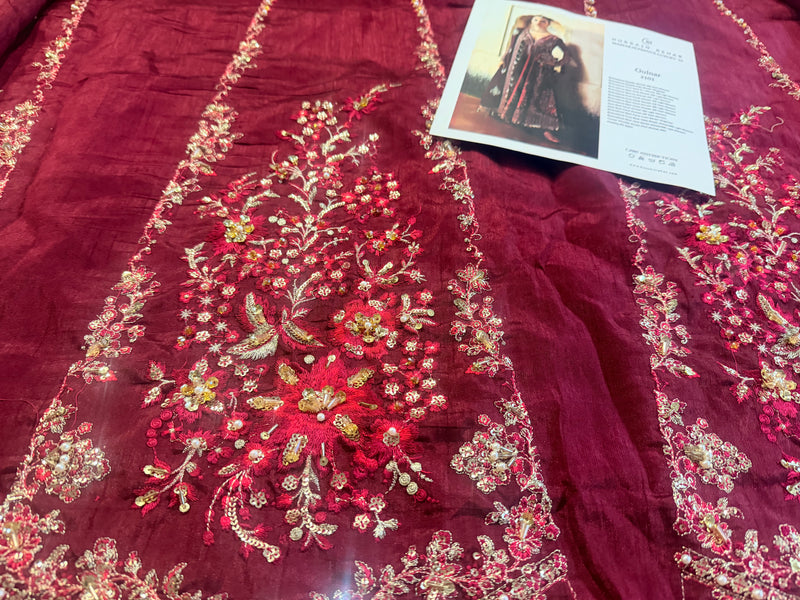 Hussain Rehar meroon wedding edition