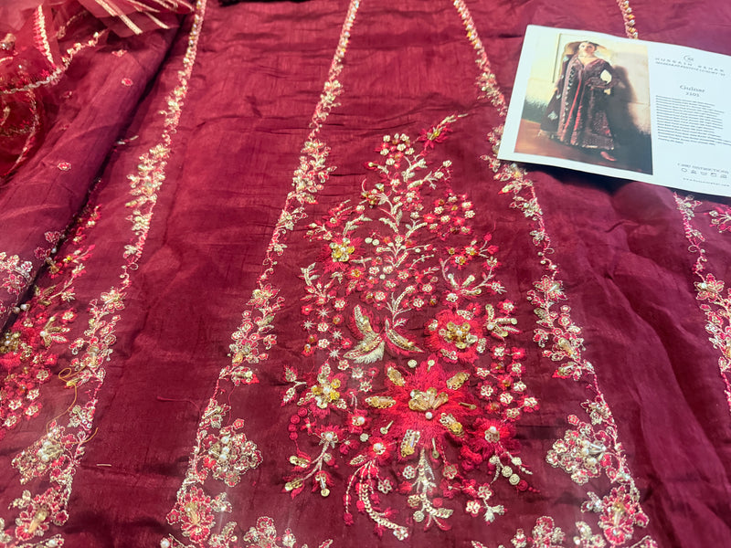 Hussain Rehar meroon wedding edition