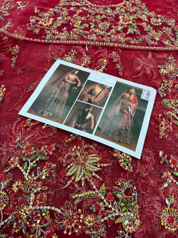 Hussain rehar red wedding edition