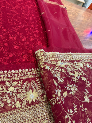 Faiza Saqlain red birdal wedding edition