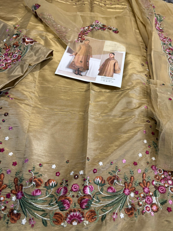 Hussain Rehar chiffon wedding edition skin color