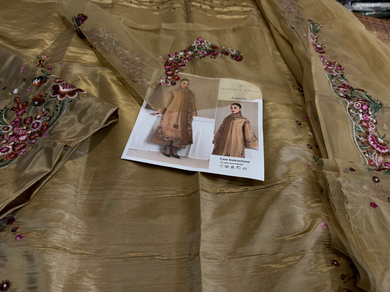 Hussain Rehar chiffon wedding edition skin color