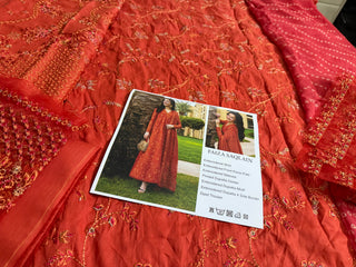 Faiza Saqlain orange lawm 2026