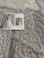 Ammara Khan white chiffon wedding edition