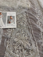 Ammara Khan white chiffon wedding edition