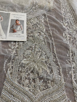 Ammara Khan white chiffon wedding edition