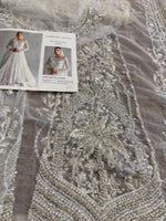 Ammara Khan white chiffon wedding edition