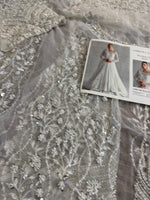 Ammara Khan white chiffon wedding edition
