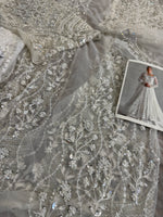 Ammara Khan white chiffon wedding edition
