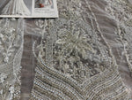 Ammara Khan white chiffon wedding edition