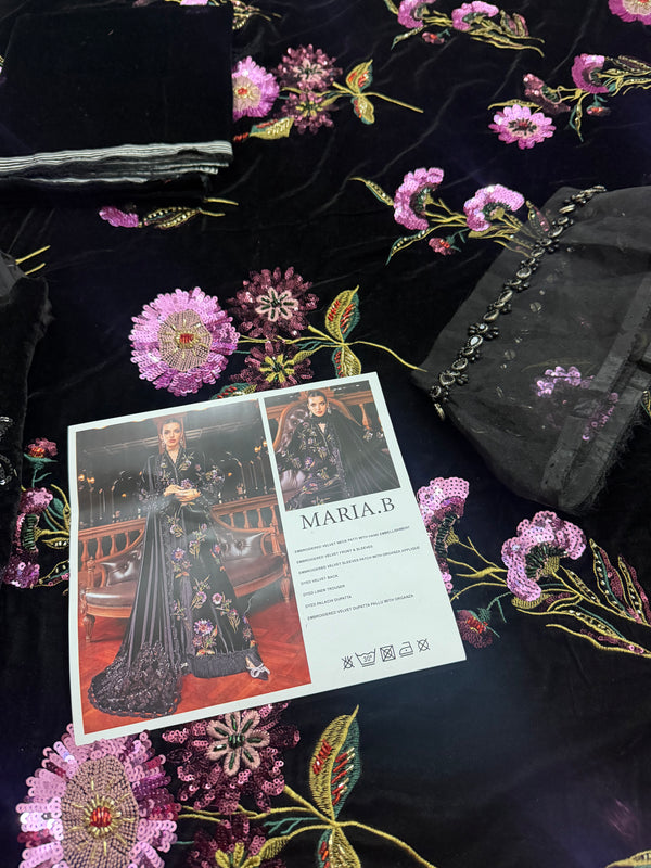 Maria B velvet d6 black edition