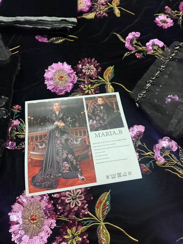 Maria B velvet d6 black edition