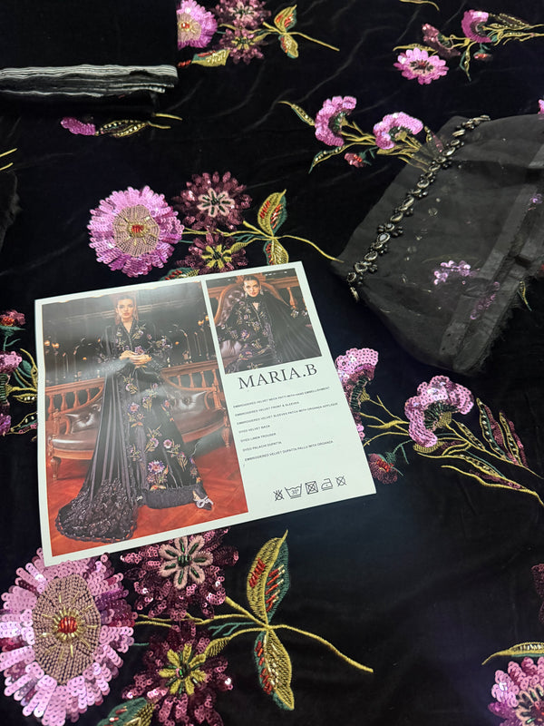 Maria B velvet d6 black edition