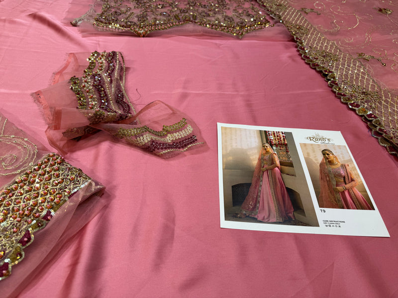 Rano’s heriloom pink bridal chiffon collection