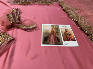 Rano’s heriloom pink bridal chiffon collection