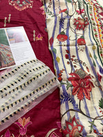 Farah talib aziz red lawn 2026