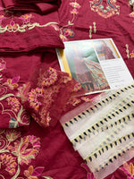 Farah talib aziz red lawn 2026