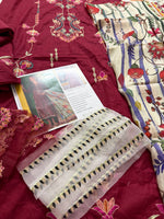 Farah talib aziz red lawn 2026