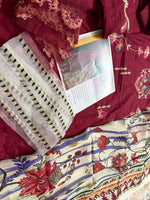 Farah talib aziz red lawn 2026